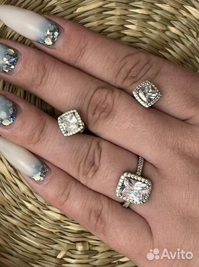 Набор кольцо и серьги sunlight