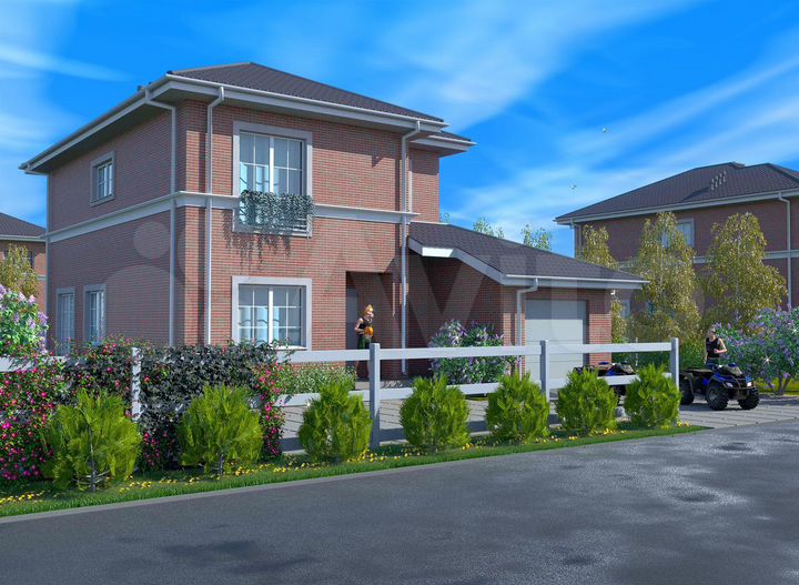 Коттедж 196 м² на участке 9 сот.