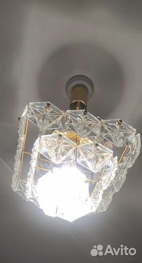 Хрустальная люстра СССР винтажная