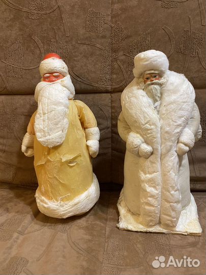 Елочные игрушки СССР дед морозы одним лотом