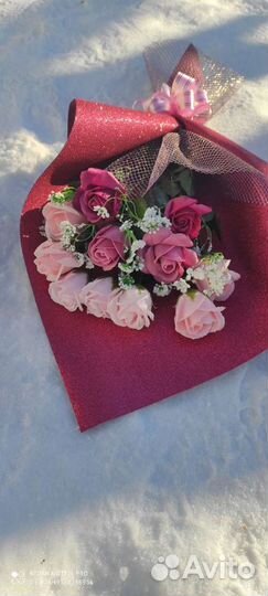 Букет роз мыло