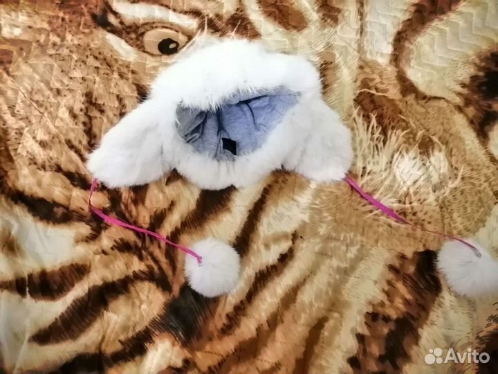 Шапка ушанка меховая детская