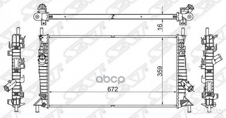 Радиатор Ford Focus 04-11 / Mazda Axela 03-09
