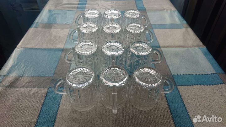 Кружки хрустальные