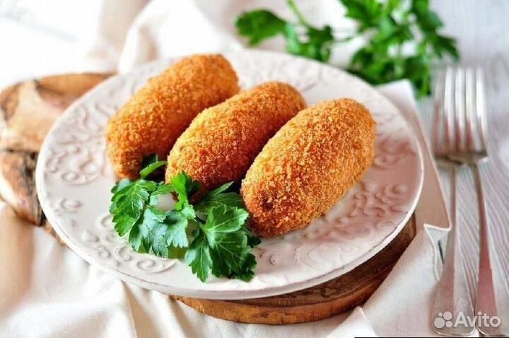 Котлеты по киевски, куриные отбивные, готовая еда