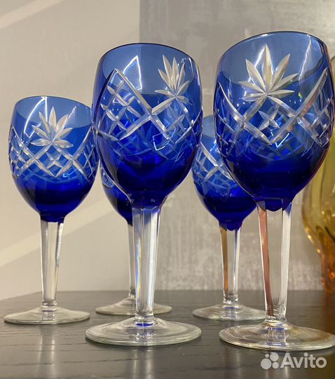 Фужеры Гусь хрустальный СССР