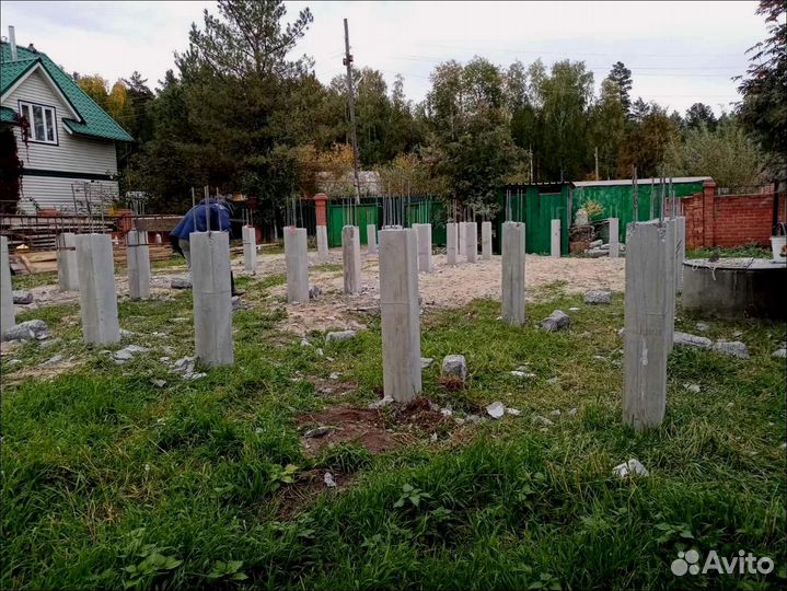 Жб сваи бетонные, любые строения