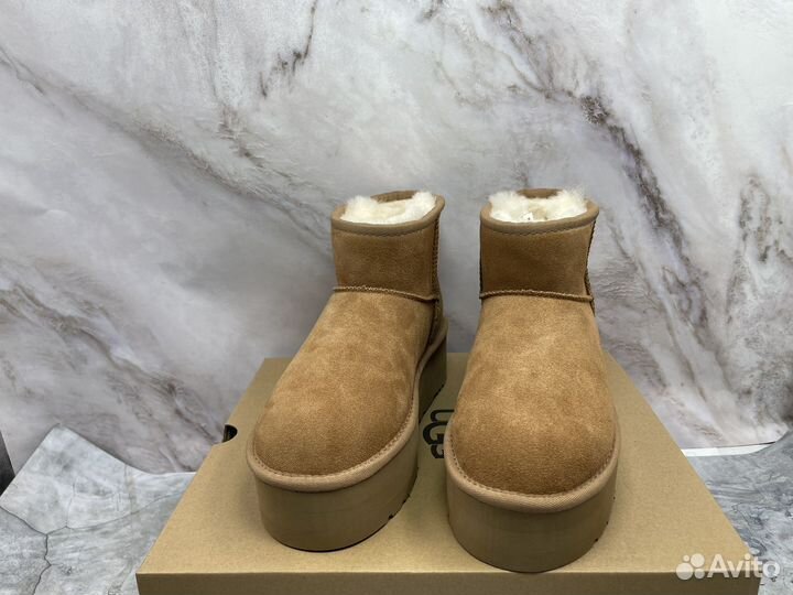 Угги Женские Ugg Ultra Mini Platform Chestnut