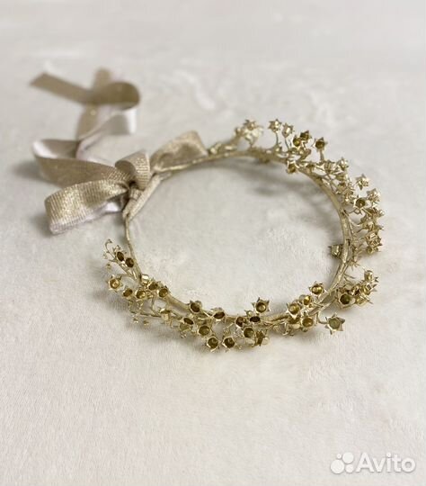 Золотой венок ободок