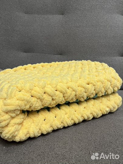 Плед вязаный детский на заказ