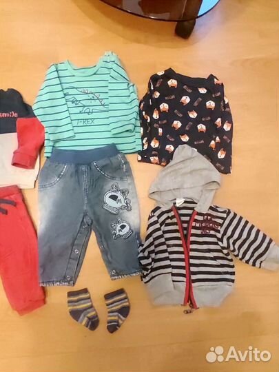 Большой пакет вещей на мальчика 68 74