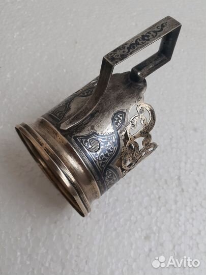 Подстаканник серебряный Кубачи 1957 СССР