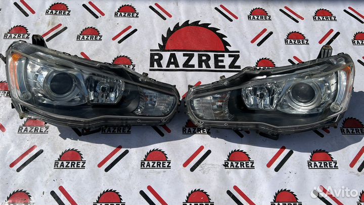 Фары Mitsubishi Lancer 10 ксенон оригинал