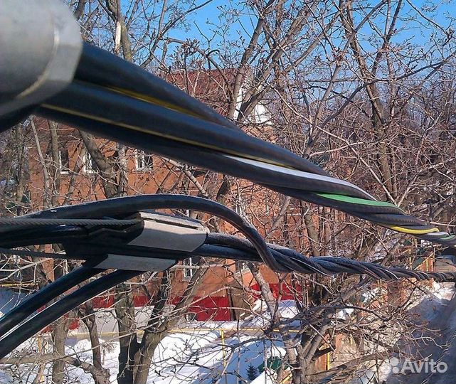 Монтаж провода сип по опорам