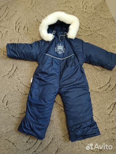 Зимний комбинезон трансформер 68-80