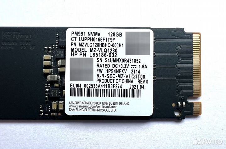 Новые SSD m2 NvME 128GB Samsung PM991