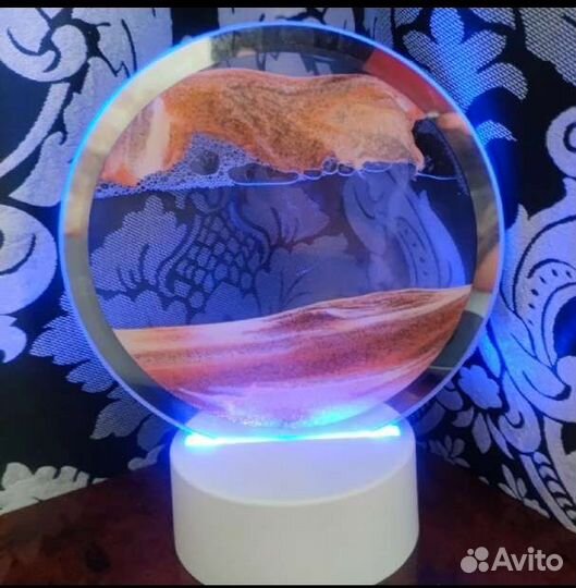 Светильник ночник лампа 3D Картина Зыбучие пески