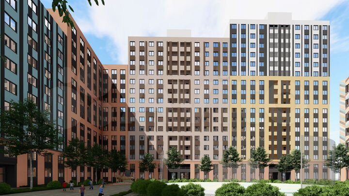 3-к. квартира, 57,5 м², 4/17 эт.