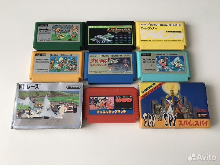 Картриджи Famicom Japan (dendy)