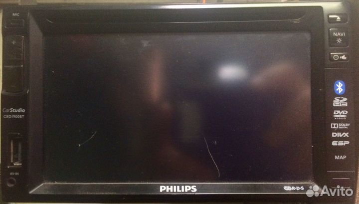 Автомагнитола 2din Philips CED-1900BT