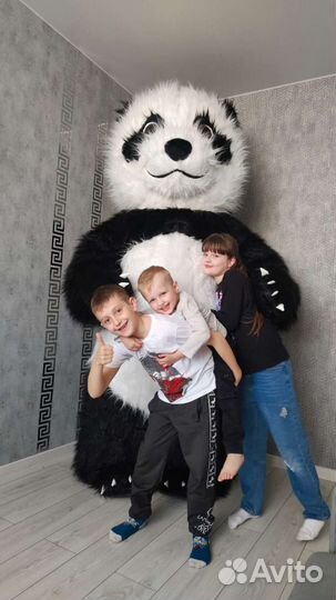 Аниматор, ростовая кукла, панда, поздравление