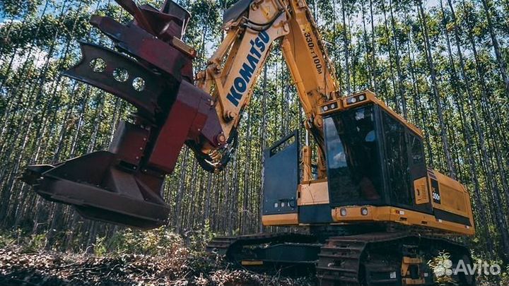 Валочно-пакетирующая машина Komatsu PC350F c 720K