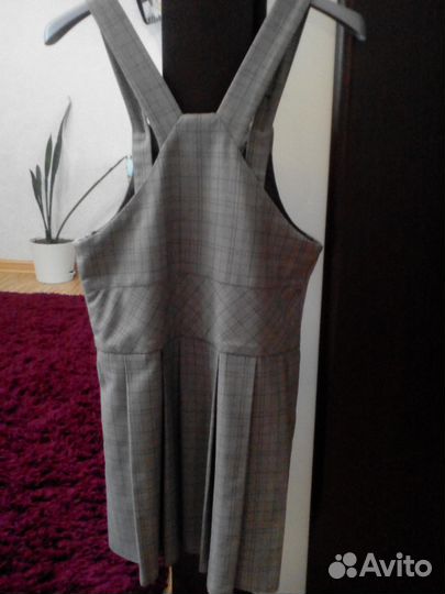 Сарафан(школьный).Скай-лайк(коллекция Штутгарт)