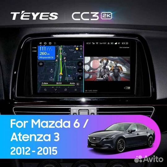 Магнитола Mazda 6 GJ 2012-2016 teyes CC3L 4+32GB