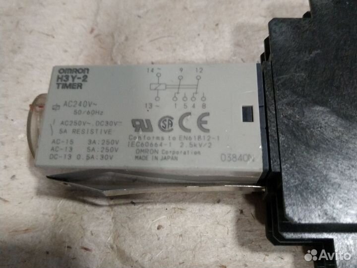 Таймер реле Omron H3Y-2 (Япония)