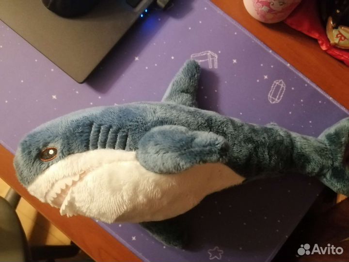 Акула из икеи 30 см мягкая игрушка