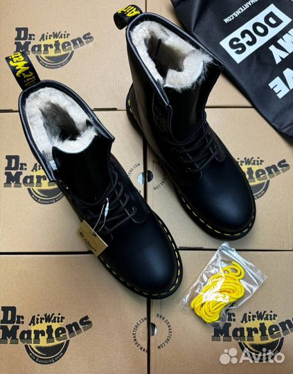 Ботинки Dr. Martens 1460 Зимние с мехом 41-45р