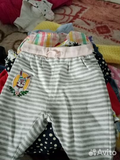 Детская одежда для девочек 74 80 пакетом