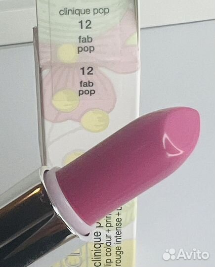 Clinique pop розовая Помада #12 Fab Оригинал