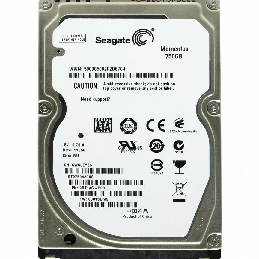 [ST9750420AS] Жесткий Диск Seagate 750gb Sata3.5" St9750420as