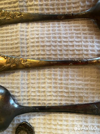 Вилки ложки мельхиор серебрение