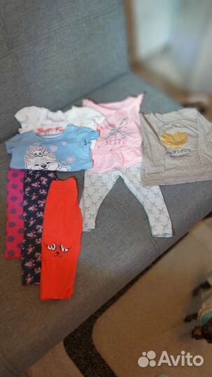 Вещи пакетом на девочку с 74 р и до 2 лет