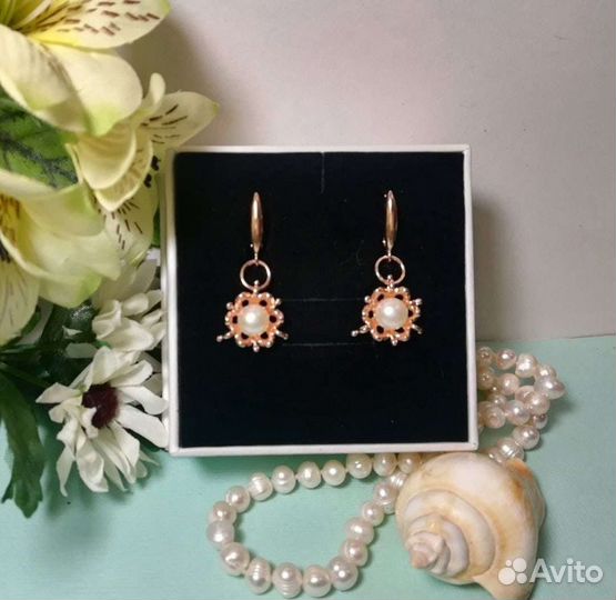 Серьги мельхиор