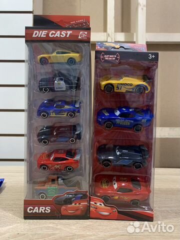 Тачки. Машинки 2 в 1. Металлические. Маквин