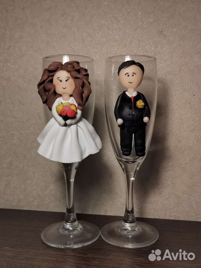 Бокалы фужеры свадебные