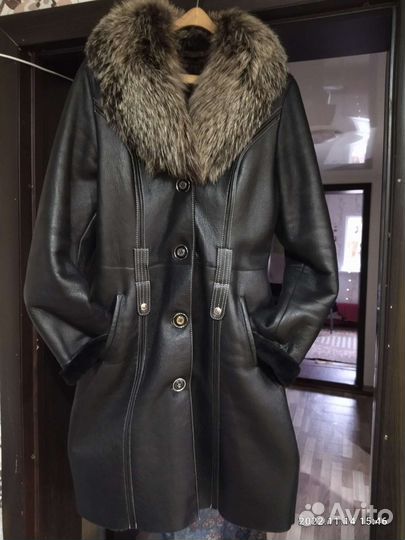 Дубленка натуральная женская 44 46