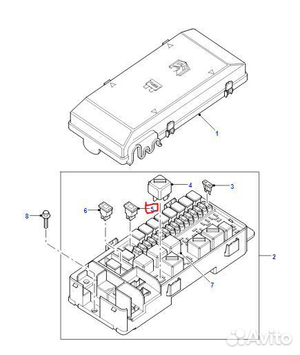 Предохранитель 30A Land Rover Discovery II 98-04