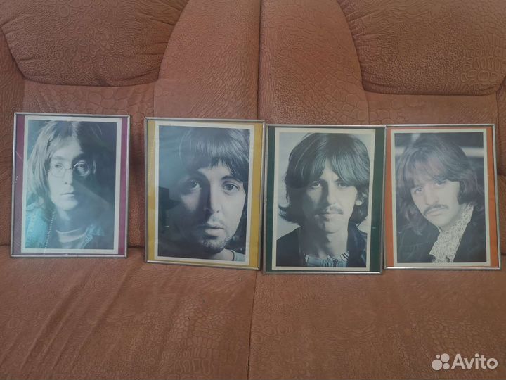 Портреты The Beatles в рамках 30х24