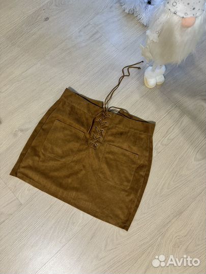 Юбка женская велюровая