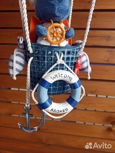 Динозавр моряк на воздушном шаре подарок ночник