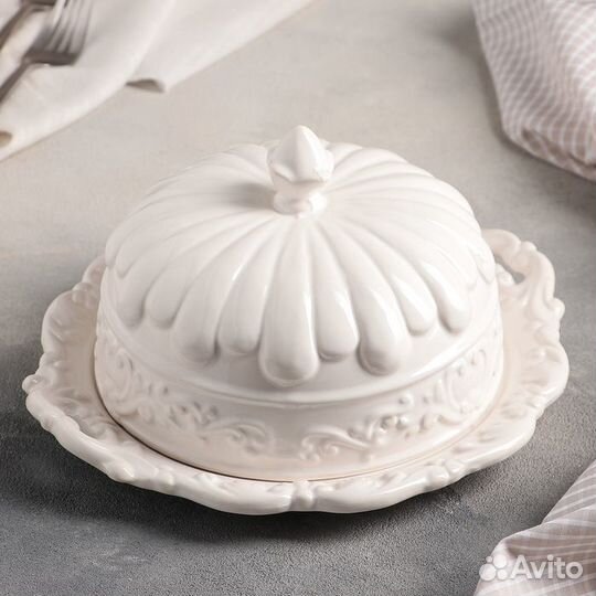 Блюдо керамическое с крышкой «Винтаж», 24,52213 см