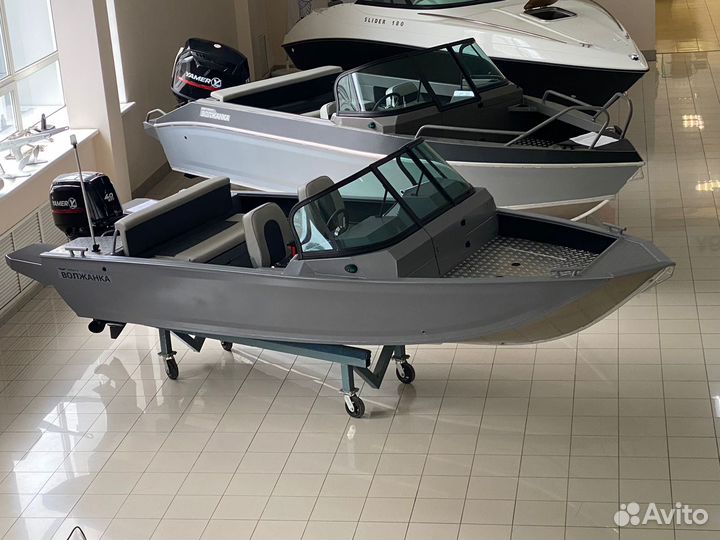 Лодка Волжанка 44 с мотором Yamer EF 40 FEL -T 4т