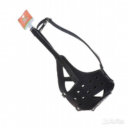 2 шт. Намордник кожаный цельнокроенный, длина по н