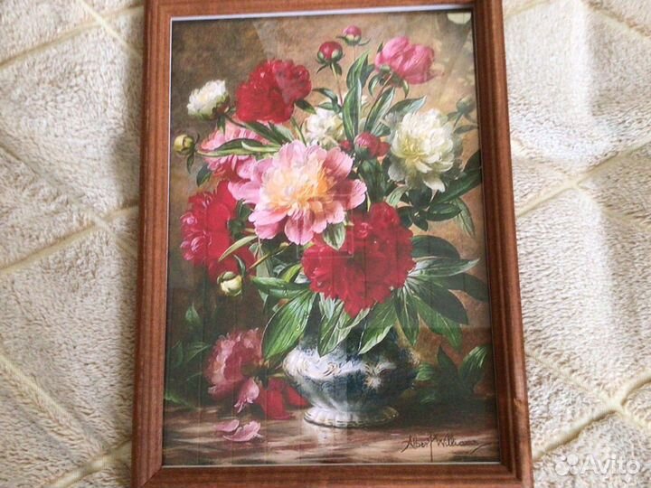 Картина репродукция формата А4 под стеклом