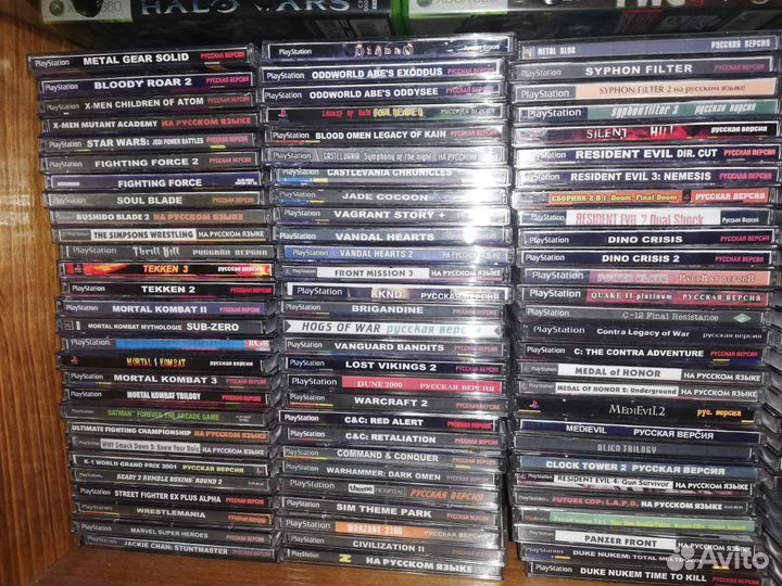 Много игр PS2 и PSone