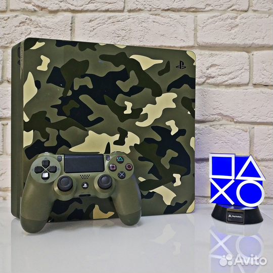 PS4 Slim 1Tb CoD WW2 Limited Edition / прошитая